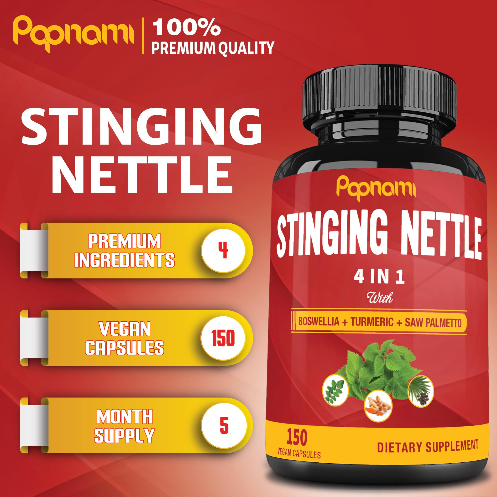Close-up of Papnami Stinging Nettle capsules
