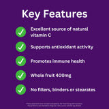 Close-up of Paradise Herbs Camu Camu capsules