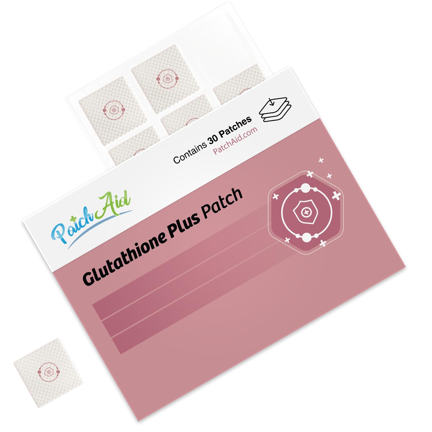 Close-up of Patch Aid Glutathione Topical Patch
