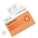Close-up of Patch Aid Iron Supplement Patches showing texture