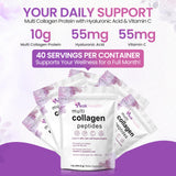 Close-up of Peakhealth Collagen Peptides Powder texture