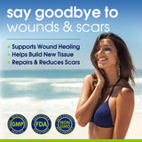 Close-up of Peakright Wound Healing Supplement capsules