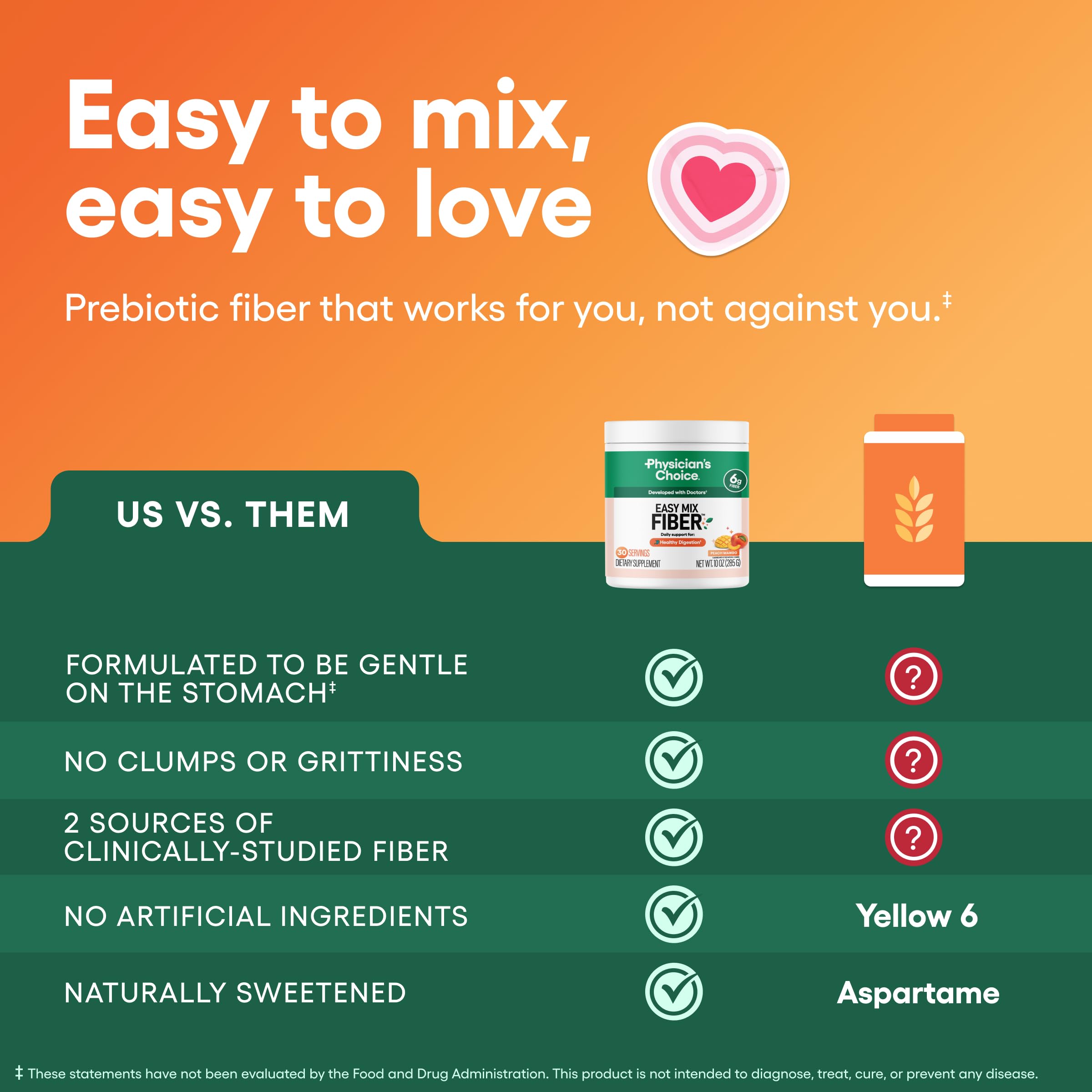 Close-up of Physician's CHOICE Peach Mango Easy Mix Fiber Powder texture