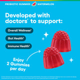Close-up of Physician's CHOICE Probiotic Gummies watermelon flavour