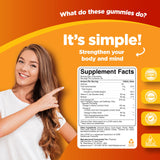 Close-up of Phytoral Omega-3 Gummies with nutrition label