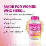 Close-up of Pink Stork Beef Liver Capsules 350mg