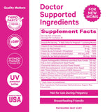 Close-up of Pink Stork Postpartum Mood Support ingredients