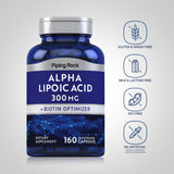 Close-up of Piping Rock Alpha Lipoic Acid capsules