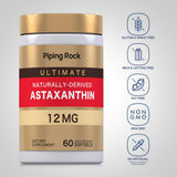 Close-up of Piping Rock Astaxanthin softgel