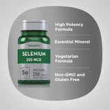 Close-up of Piping Rock Selenium tablets