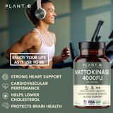 Close-up of PLANT.O NUTRITION Nattokinase Supplement capsule