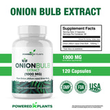 Close-up of POWERED X PLANTS Onion Bulb Extract capsules