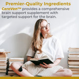 Close-up of Premier Research Labs CereVen ingredients list