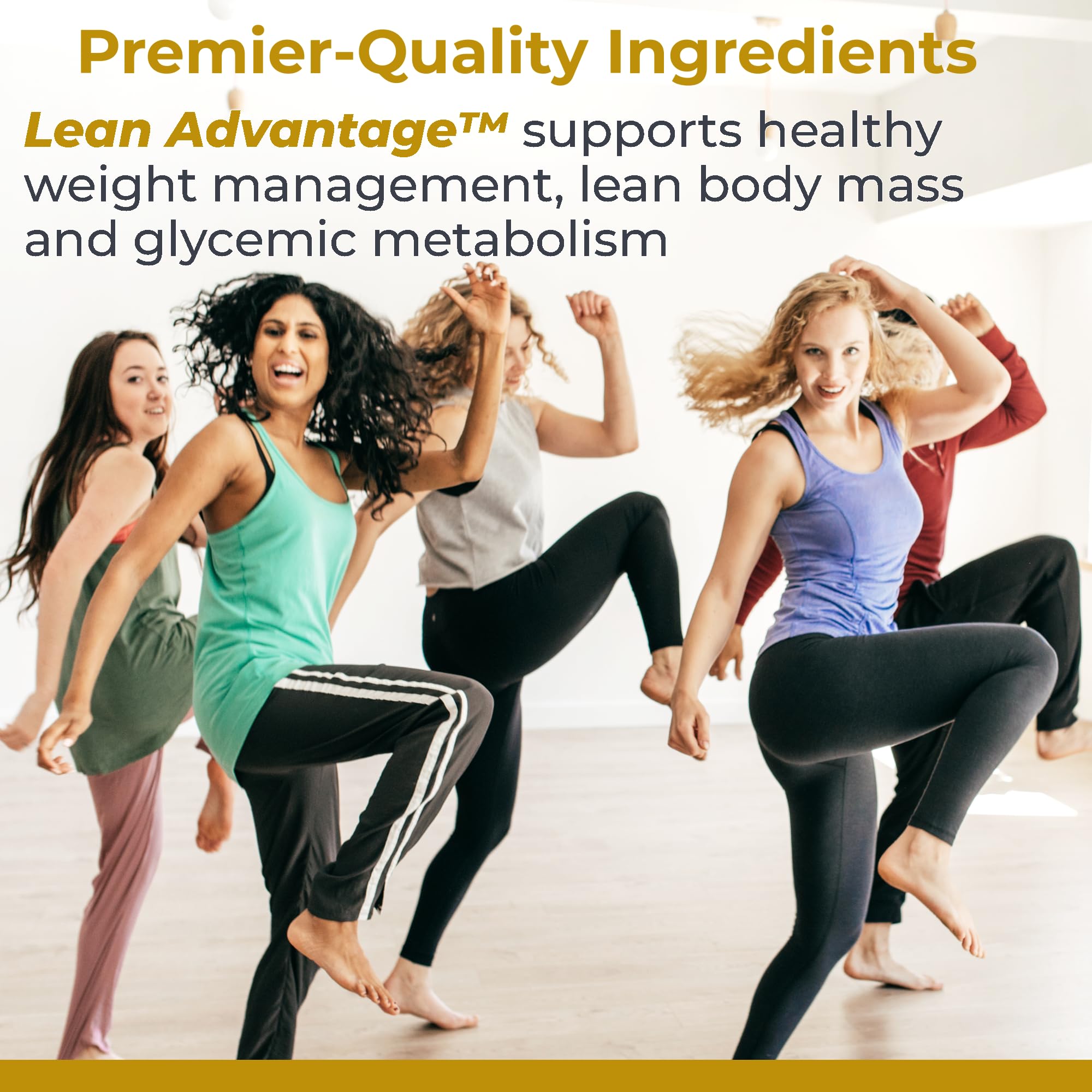 Close-up of Premier Research Labs Lean Advantage capsules