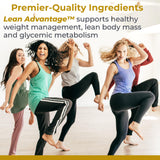 Close-up of Premier Research Labs Lean Advantage capsules
