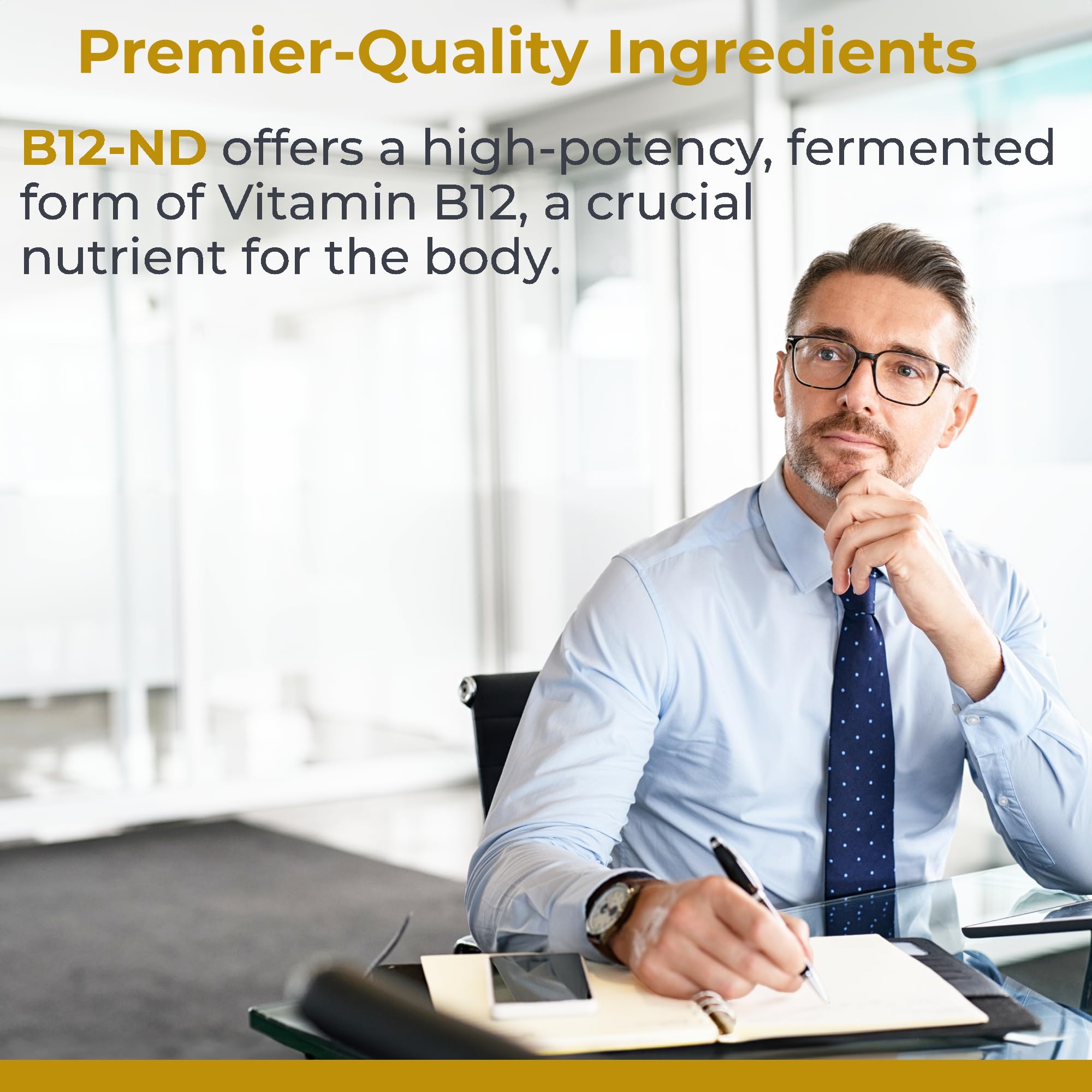 Close-up of Premier Research Labs Liquid B12 Drops label