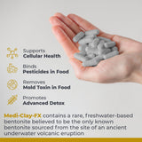 Close-up of Premier Research Labs Medi-Clay-FX Bentonite Capsules
