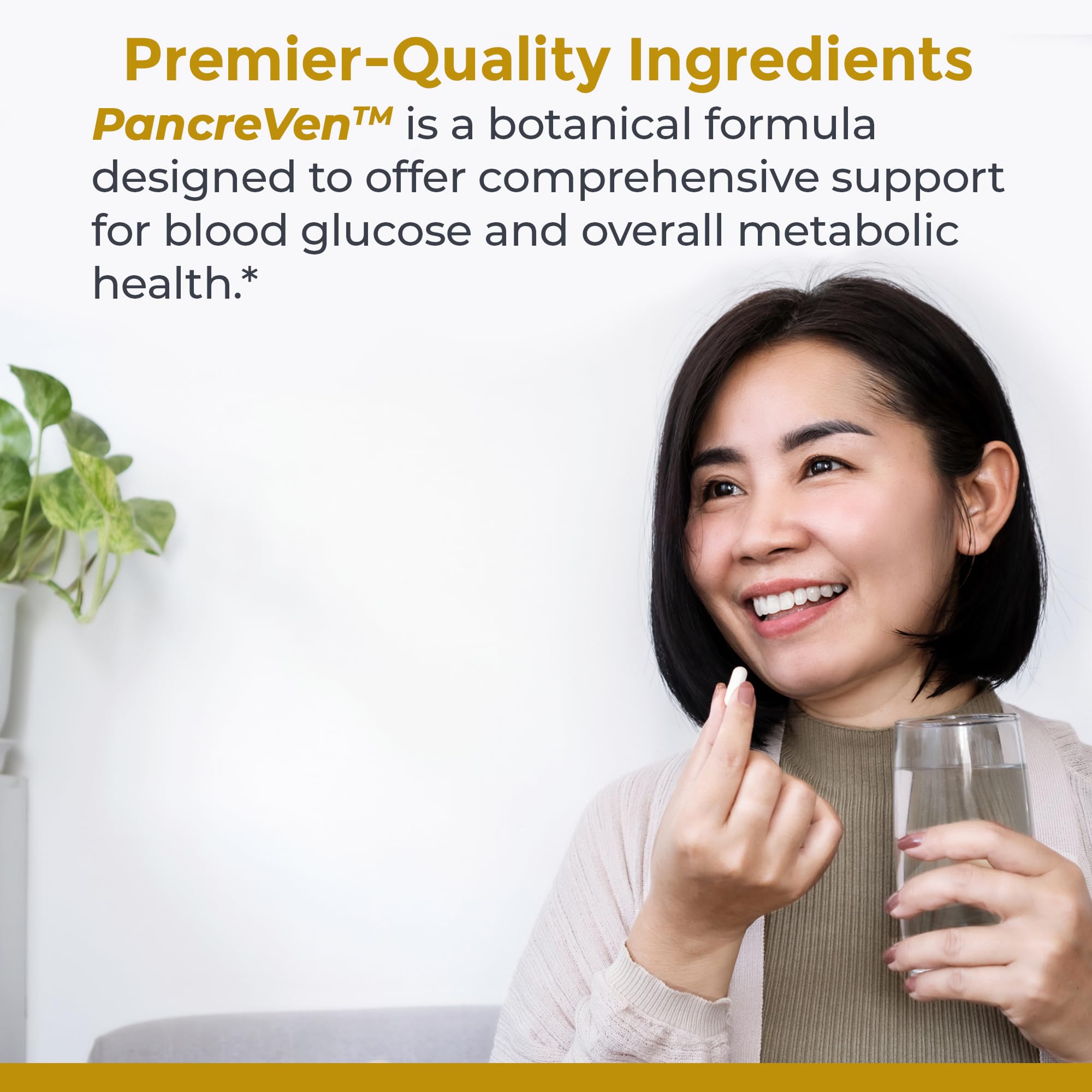 Close-up of Premier Research Labs Pancreas Support Supplement capsules
