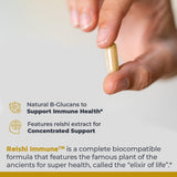 Close-up of Premier Research Labs Reishi Mushroom Capsules