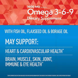 Close-up of Presca Omega 3-6-9 capsules