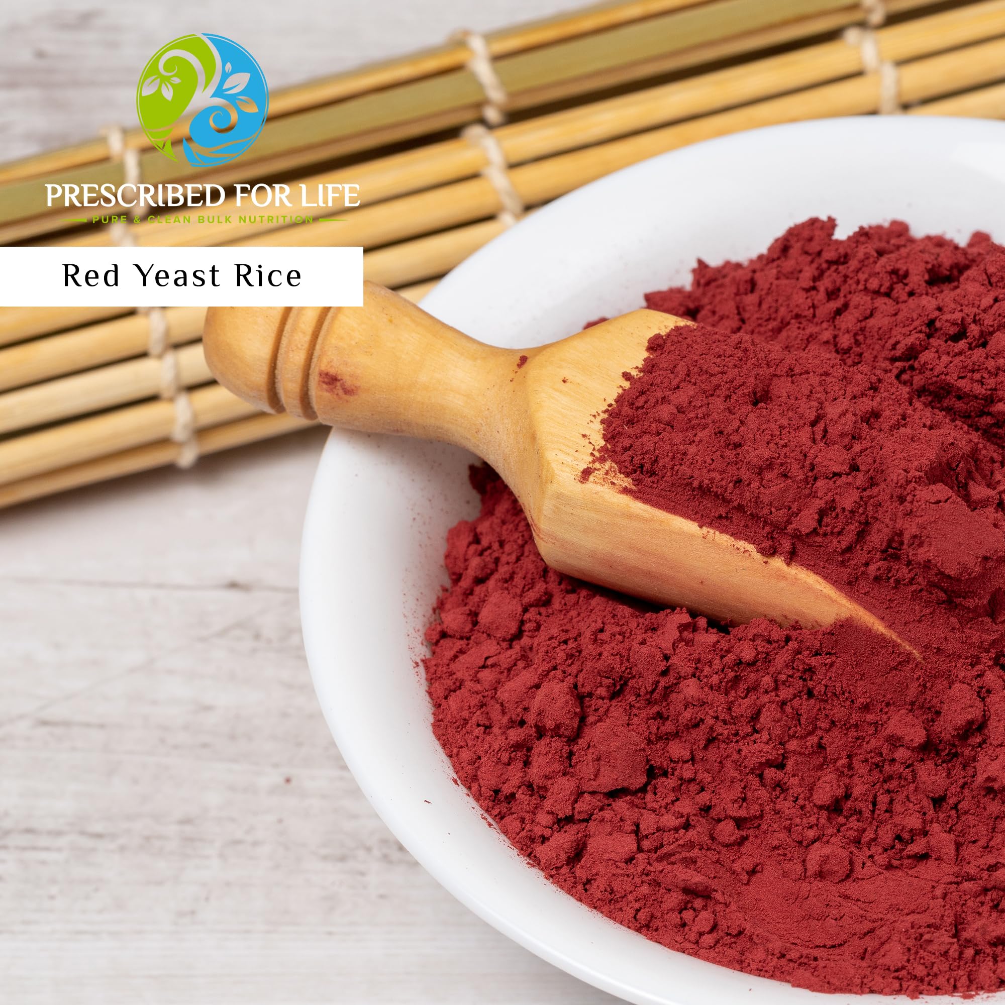 Close-up of Prescribed For Life Red Yeast Rice Powder texture