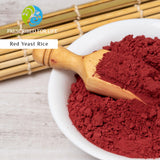 Close-up of Prescribed For Life Red Yeast Rice Powder texture