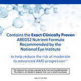 Close-up of PreserVision AREDS 2 soft gel showing its size