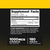 Close-up of Primaforce Chromium Picolinate tablet showing dosage