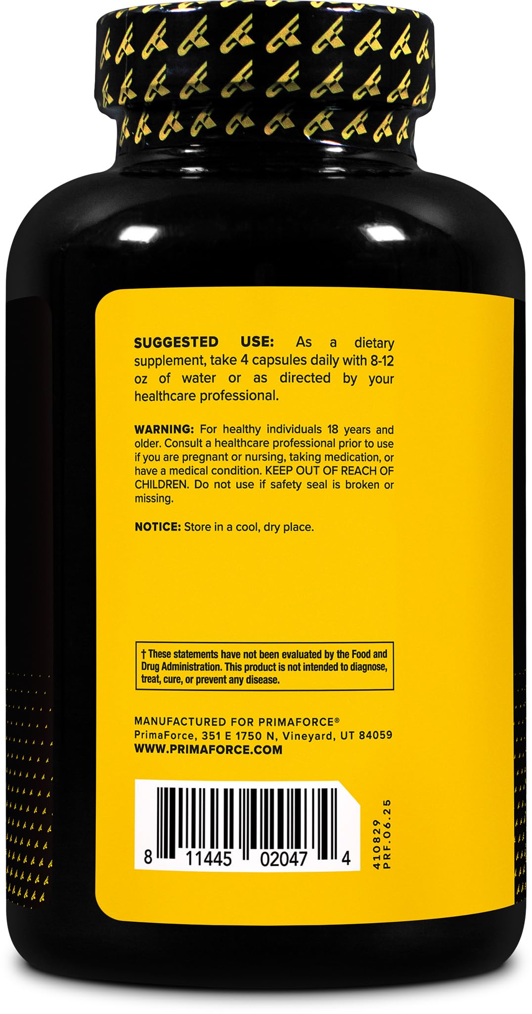 Close-up of Primaforce L-Citrulline capsules