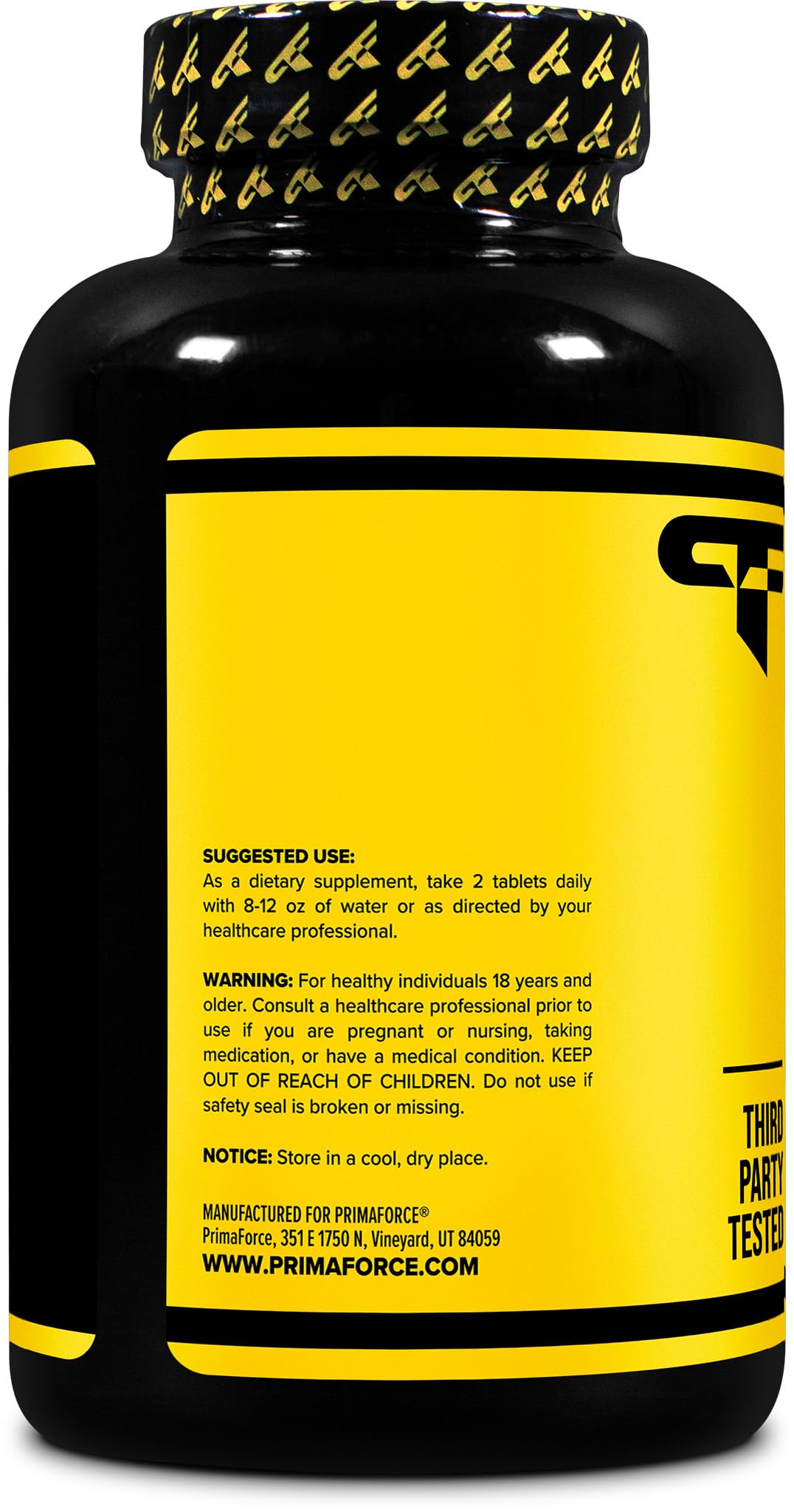 Close-up of Primaforce L-Citrulline tablets