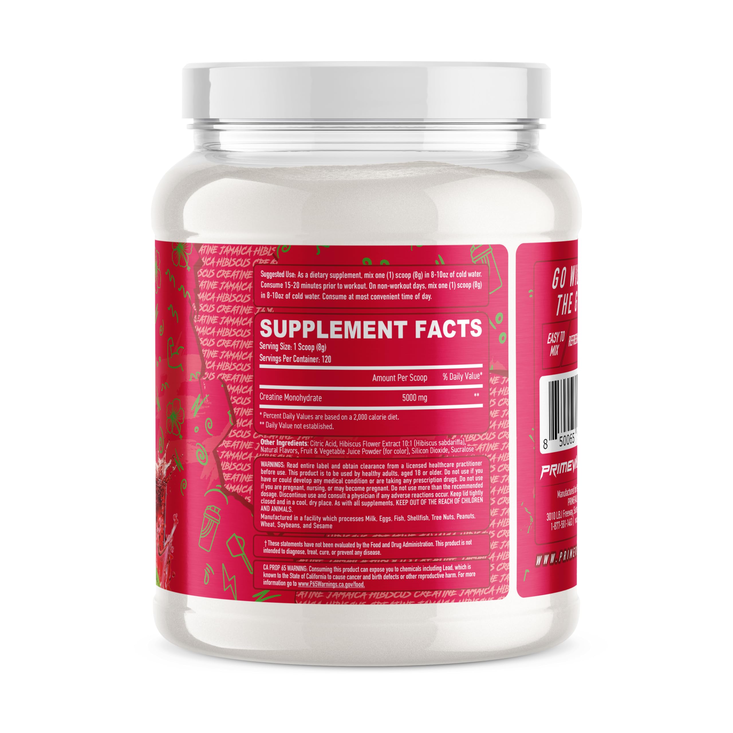Close-up of Primeval Labs Flavored Creatine scoop