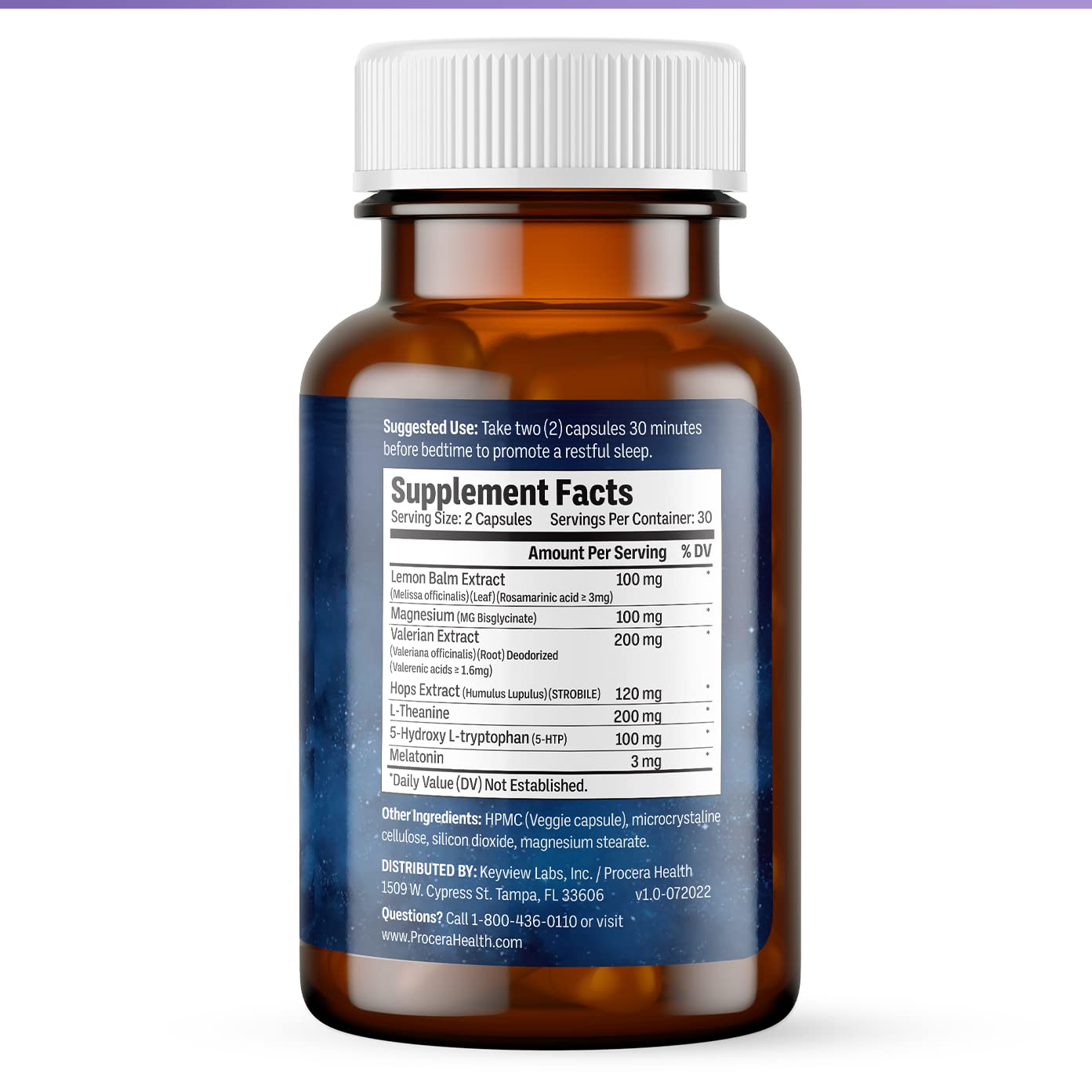 Close-up of Procera Sleep Supplement capsule