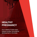 Close-up of PROTOCOL FOR LIFE BALANCE 5-Methylfolate 1,000mcg Supplement label