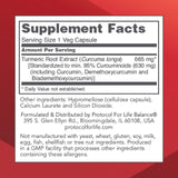 Close-up of Protocol For Life Balance Curcumin capsule