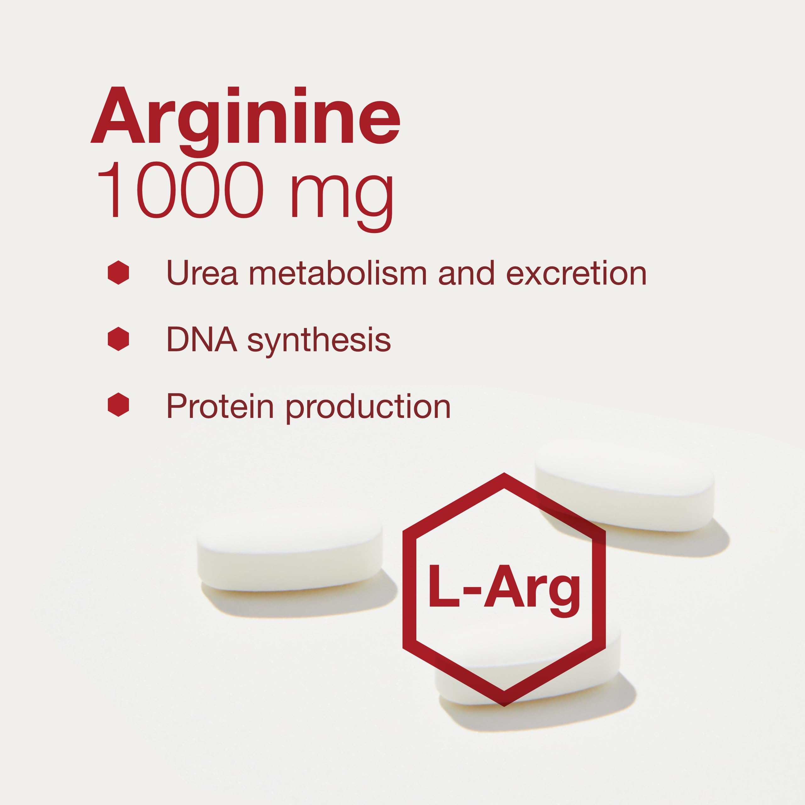 Close-up of PROTOCOL FOR LIFE BALANCE L-Arginine tablets