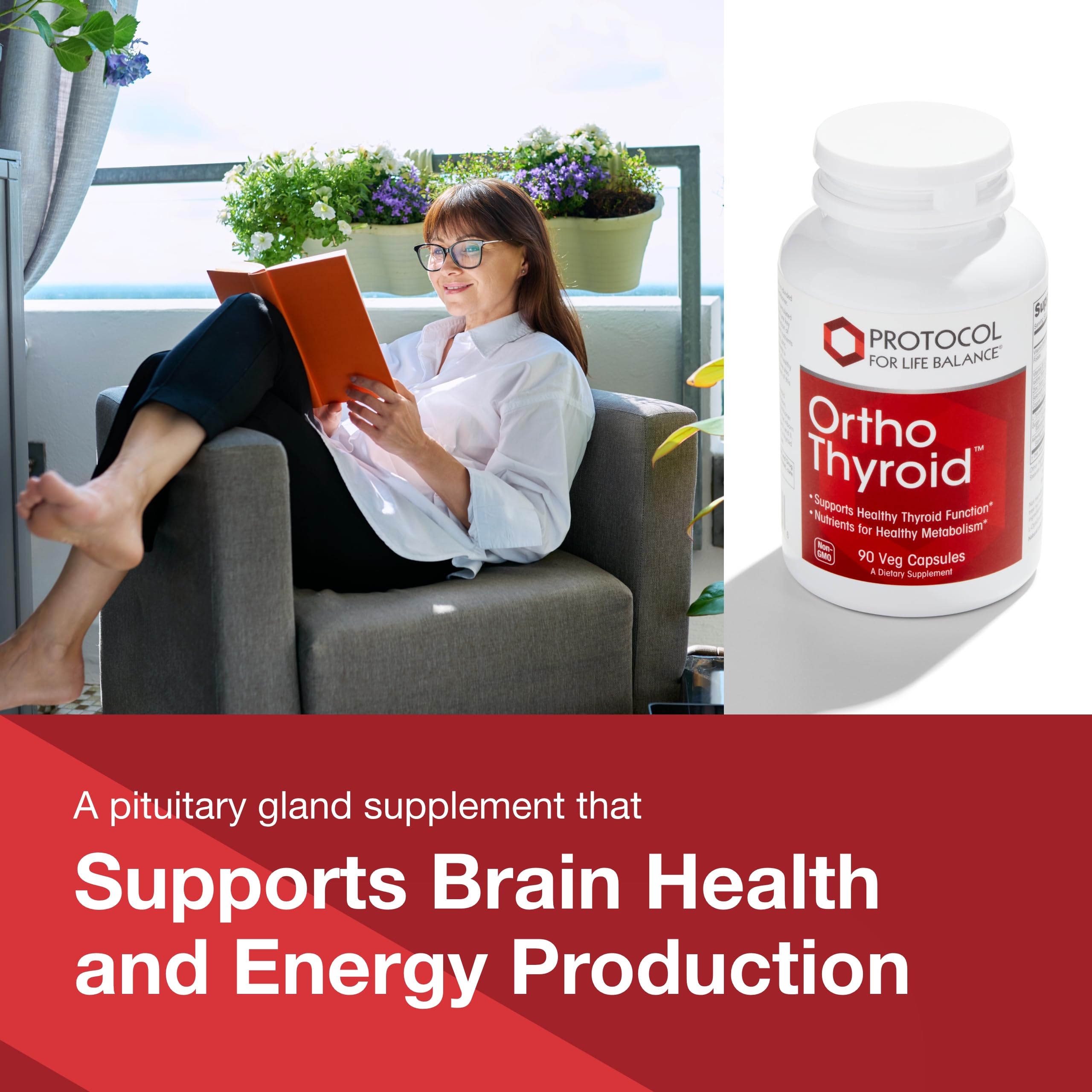 Close-up of PROTOCOL FOR LIFE BALANCE Ortho Thyroid capsules