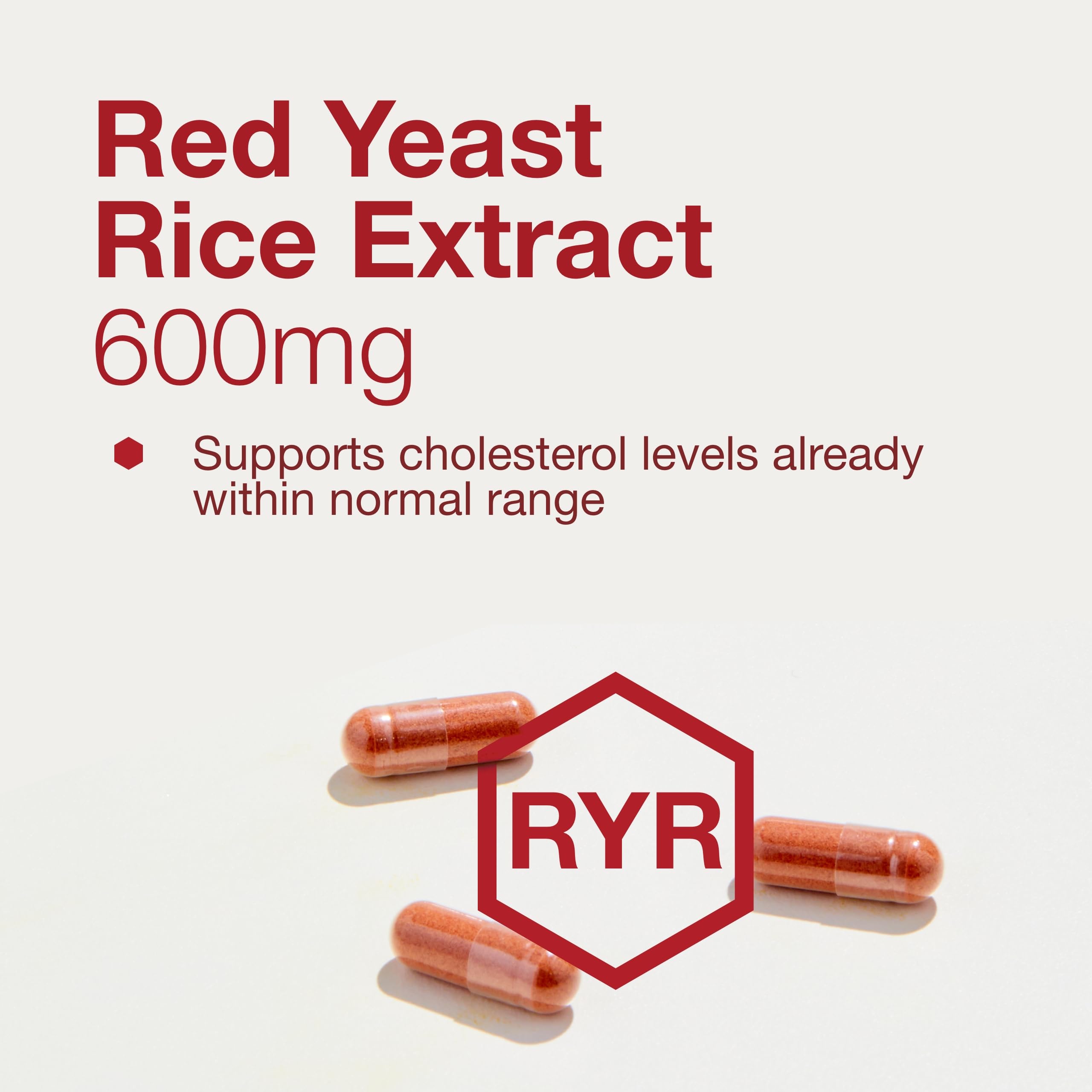 Close-up of PROTOCOL FOR LIFE BALANCE Red Yeast Rice capsules