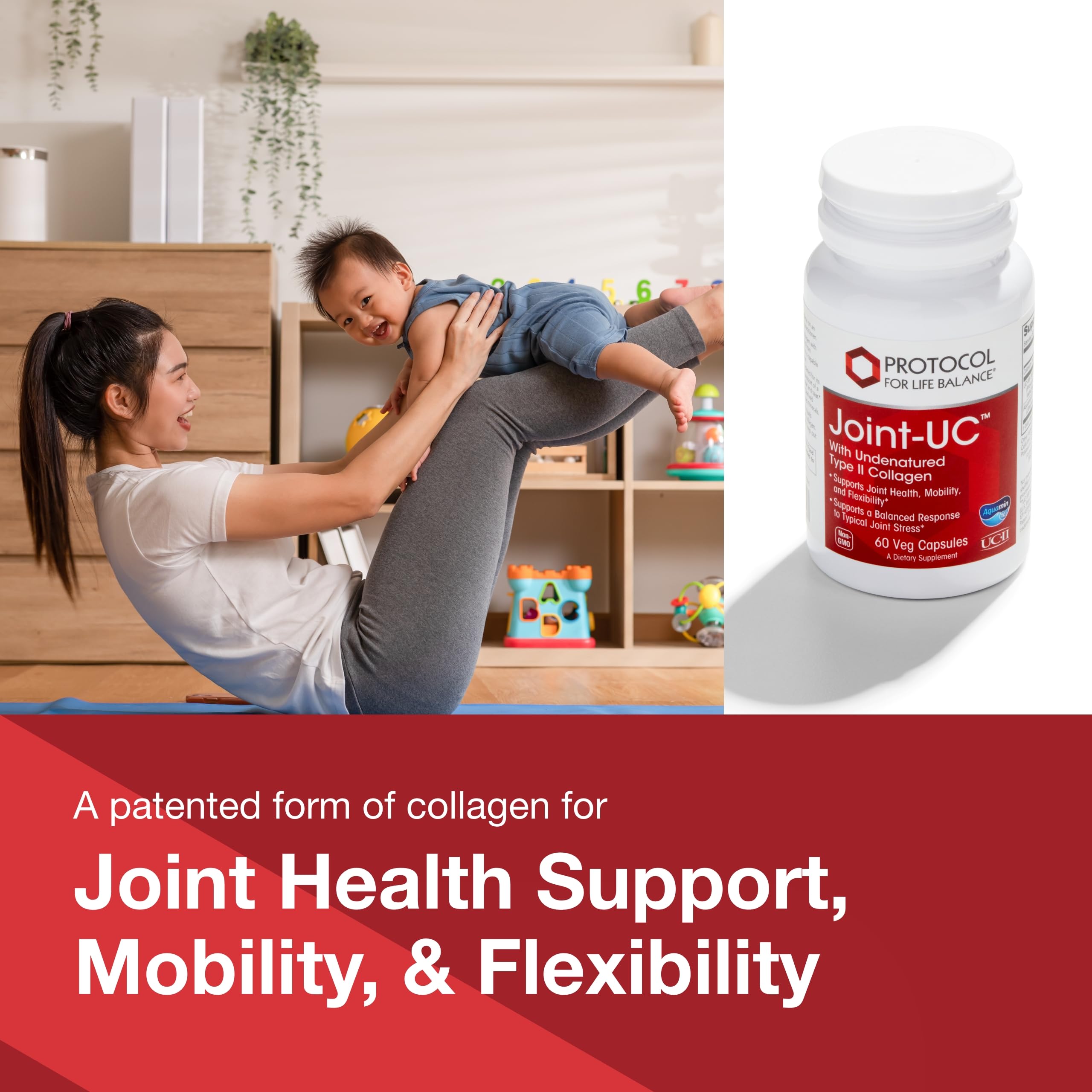 Close-up of PROTOCOL FOR LIFE BALANCE UC-II Collagen capsule