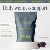 Close-up of PROXY Just Chill Calm Gummies with ashwagandha