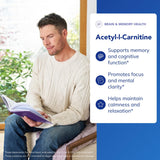 Close-up of Pure Encapsulations Acetyl-L-Carnitine 250 mg capsules
