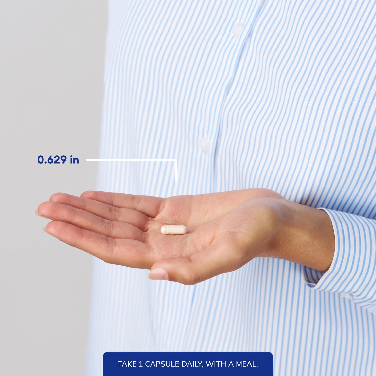 Close-up of Pure Encapsulations DHEA Supplement vegetarian capsule