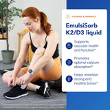 Close-up of Pure Encapsulations EmulsiSorb K2/D3 Liquid label