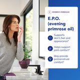 Close-up of Pure Encapsulations Evening Primrose Oil softgel capsule