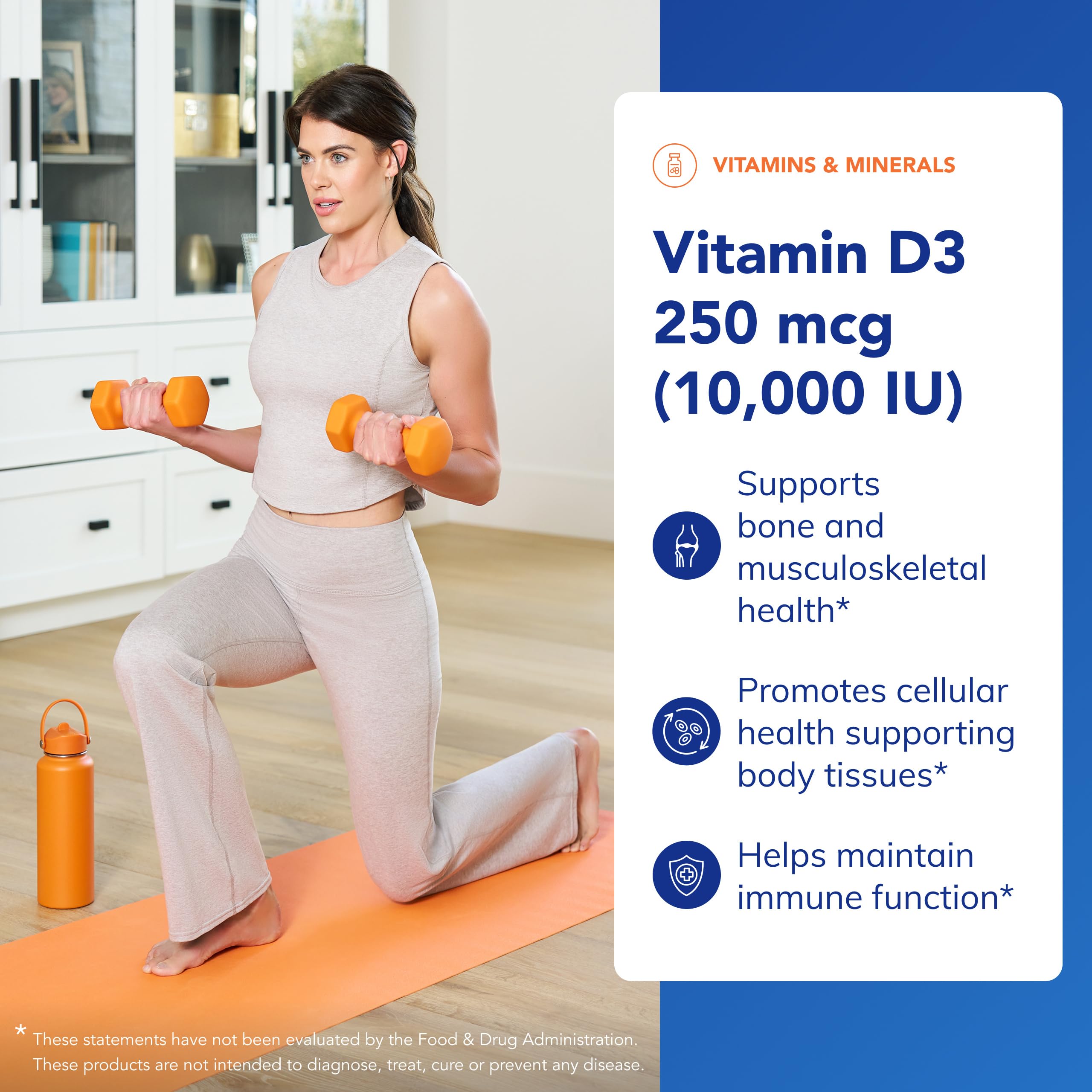 Close-up of Pure Encapsulations Vitamin D3 capsule