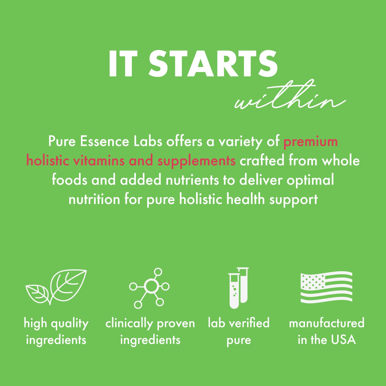 Close-up of PURE ESSENCE LABS Ionic-Fizz Magnesium Plus powder ingredients list