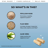 Close-up of Pure for Men Stay Ready Fiber Capsules showing capsule size