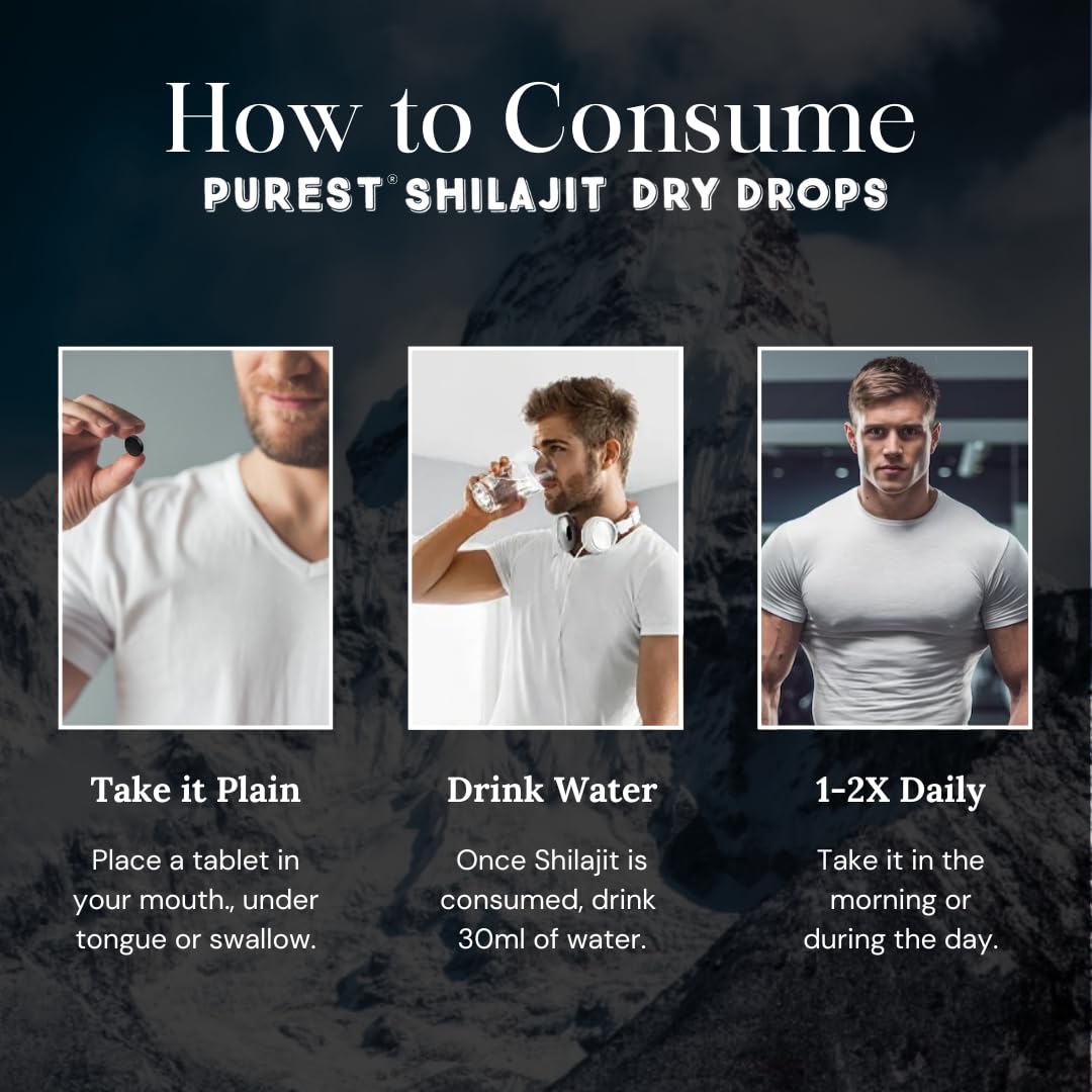 Close-up of Pure Himalayan Shilajit Dry Drops
