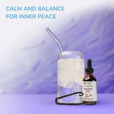 Close-up of Pure Inventions Tranquility Vanilla Water Infusion Drops dropper