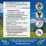 Close-up of Pure Mountain Botanicals St. John's Wort capsule