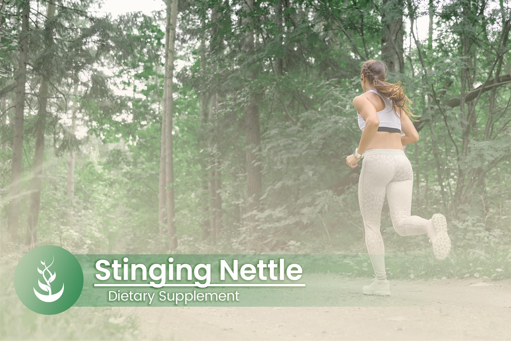 Close-up of PURE ORIGINAL INGREDIENTS Stinging Nettle Capsules